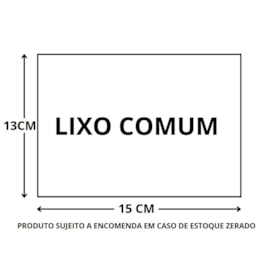 ADESIVO VINIL LIXO COMUM 13X15CM