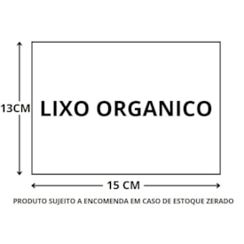 ADESIVO VINIL LIXO ORGANICO 13X15CM
