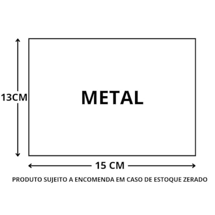 ADESIVO VINIL METAL 13X15CM