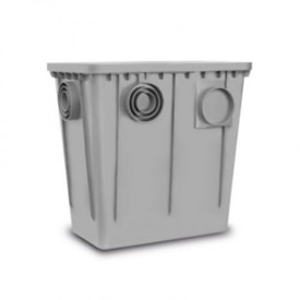 CAIXA DE GORDURA CINZA 52LT 520MM X 330MM X 510MM ROMA