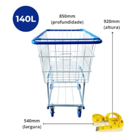 CARRINHO DE COMPRAS SIMPLES 140L CDACO
