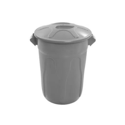 CESTO PLASTICO REDONDO C/TAMPA 100L JSN