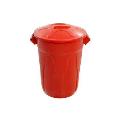 CESTO PLASTICO REDONDO C/TAMPA 60L JSN