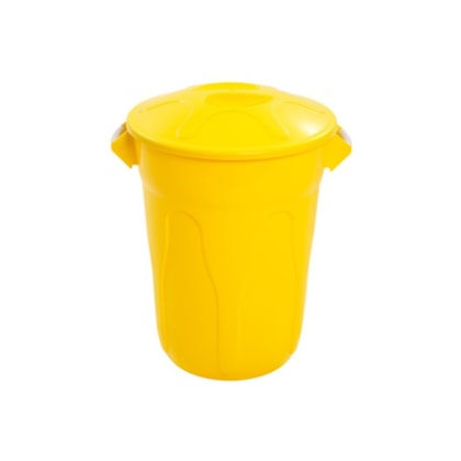 CESTO PLASTICO REDONDO C/TAMPA 60L JSN