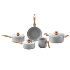 CONJUNTO PANELAS 5PCS - CERAMIC LIFE EASY-GRIS - BRINOX