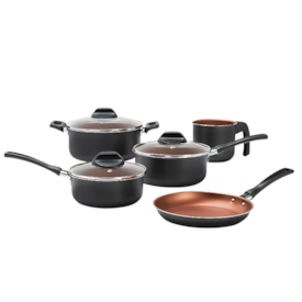 CONJUNTO PANELAS 5PCS - TOPAZIO-CZR - COM PRO-FLON - BRINOX