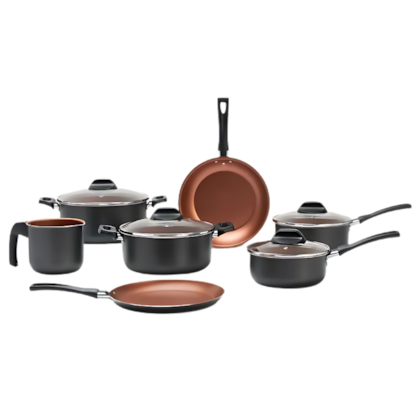 CONJUNTO PANELAS 7PCS - TOPAZIO-CZR - COM PRO-FLON - BRINOX