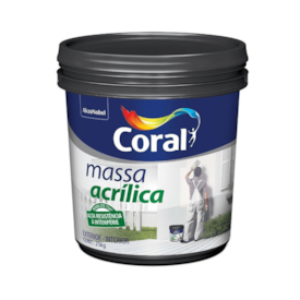 CORAL MASSA ACRILICA BRANCO - 25KG BALDE