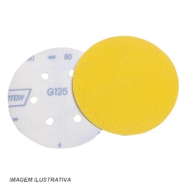 DISCO LIXA AMARELA G125 C/ VELCRO NORTON