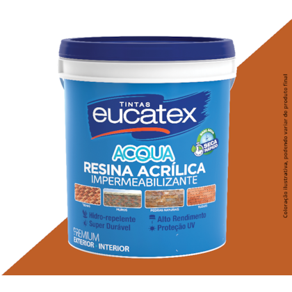 EUCATEX RESINA ACRÍLICA PREMIUM BASE ÁGUA 18L