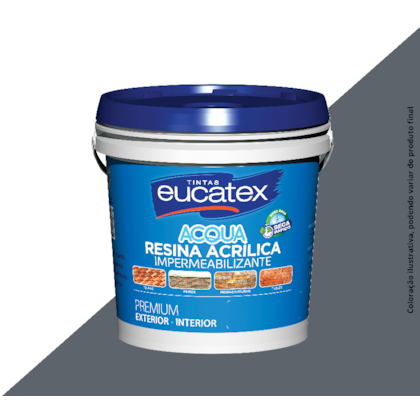 EUCATEX RESINA ACRÍLICA PREMIUM BASE ÁGUA 3,6L