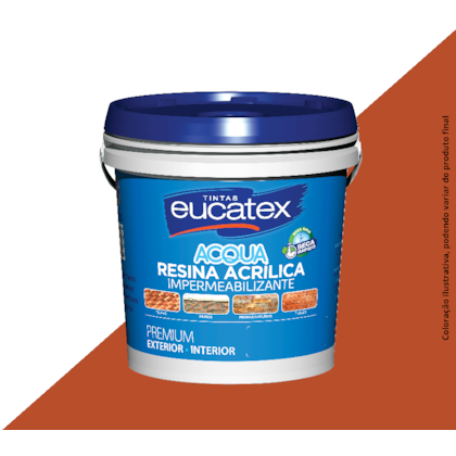 EUCATEX RESINA ACRÍLICA PREMIUM BASE ÁGUA 3,6L