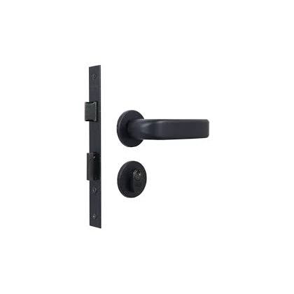 EXTERNA FECHADURA 40 ROSETA NAPOLI PRETO FOSCO MGM