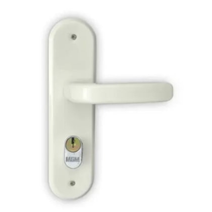 EXTERNA FECHADURA 40 STILO ALAVANCA BRANCO MGM