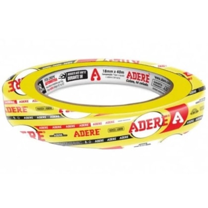 FITA CREPE AUTOMOTIVA AMARELA 18X40 ADERE