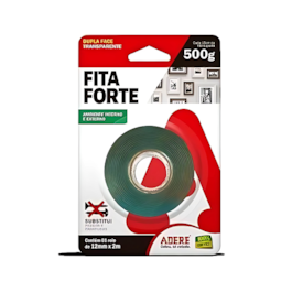 FITA DUPLA FACE 12 MM X 2 METROS TRANSP ADERMAX