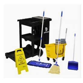 KIT 3 CARRO FUNCIONAL AMERICA BLACK COM ACESSORIOS-NYKT03PR  BRALIMPIA