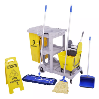 KIT 3 CARRO FUNCIONAL AMERICA COM ACESSORIOS-NYKT03 BRALIMPIA