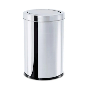 LIXEIRA INOX BASCULANTE 21L 46X25 BRINOX