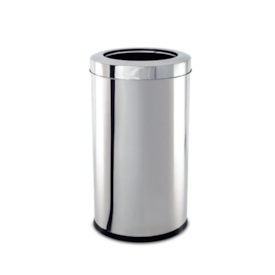 LIXEIRA INOX C/ARO 21 LTS 46X25 BRINOX