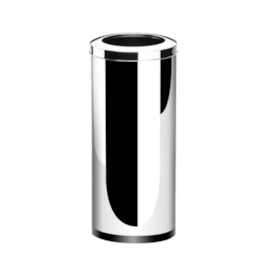 LIXEIRA INOX C/ARO 28 LTS 60X25 BRINOX