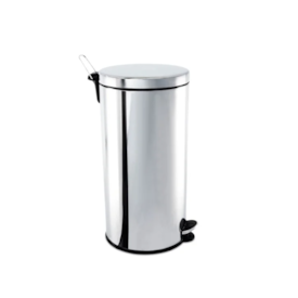 LIXEIRA INOX C/ PEDAL 20 LTS 46X30 BRINOX