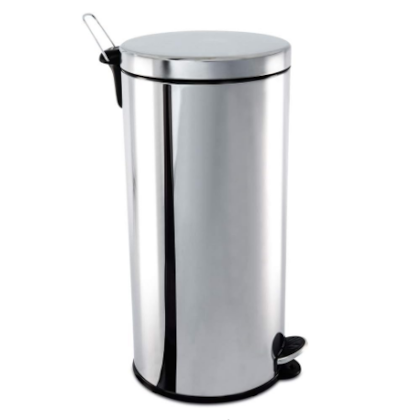 LIXEIRA INOX C/ PEDAL 30 LTS 64X30 BRINOX