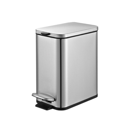 LIXEIRA INOX C/ PEDAL E BALDE FRAME 05L - BRINOX
