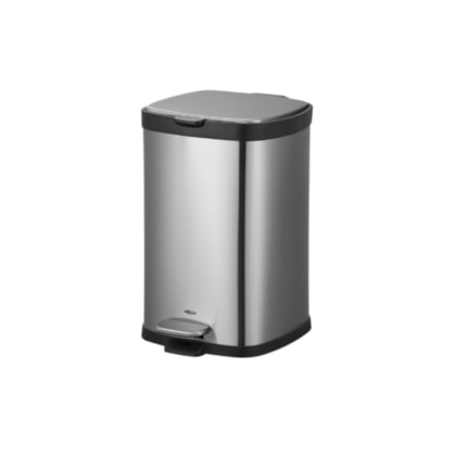 LIXEIRA INOX C/ PEDAL E BALDE FRAME 12L - BRINOX