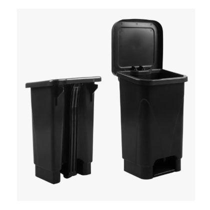 LIXEIRA RETANGULAR C/ PEDAL 25L - UP