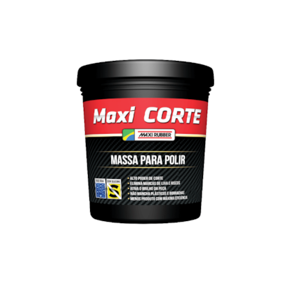 MASSA DE POLIR MAXI CORTE 500G M - MAXI RUBBER