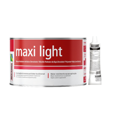 MAXI LIGHT MASSA POLIESTER 900G - MAXI RUBBER