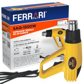 SOPRADOR TERMICO AR QUENTE SAQ-1500W- FERRARI