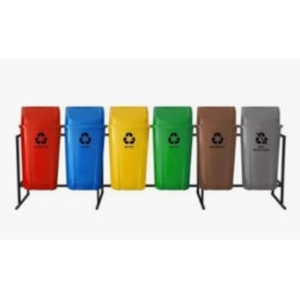 SUPORTE P/6 LIXEIRAS 60L BASCULANTES - LP
