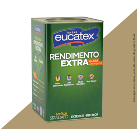 TINTA ACRÍLICA EUCATEX RENDIMENTO EXTRA 18LTS