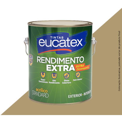 TINTA ACRÍLICA EUCATEX RENDIMENTO EXTRA 3,6LTS