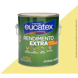 TINTA ACRÍLICA EUCATEX RENDIMENTO EXTRA 3,6LTS