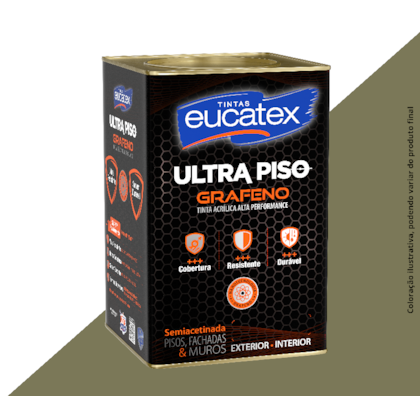 TINTA ACRÍLICA EUCATEX ULTRA PISO GRAFENO 18LTS
