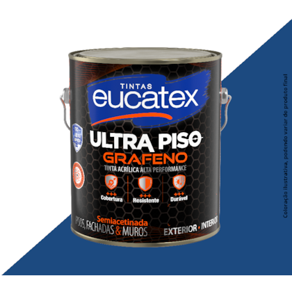 TINTA ACRÍLICA EUCATEX ULTRA PISO GRAFENO 3,6LTS