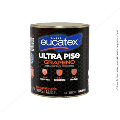 TINTA ACRÍLICA EUCATEX ULTRA PISO GRAFENO 900ML