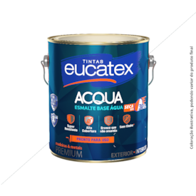 TINTA ESMALTE BASE ÁGUA FOSCO 3,6LTS