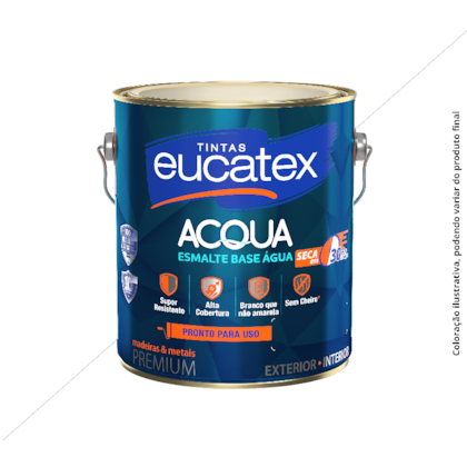TINTA ESMALTE BASE ÁGUA FOSCO 3,6LTS
