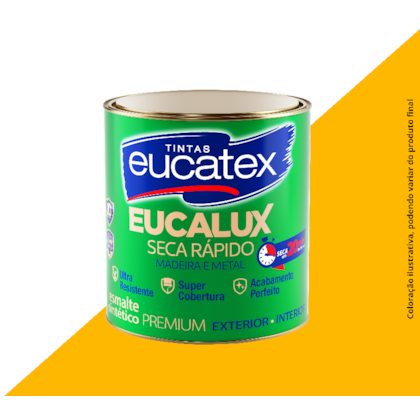 TINTA ESMALTE EUCATEX BASE SOLVENTE BRILHO 900ML