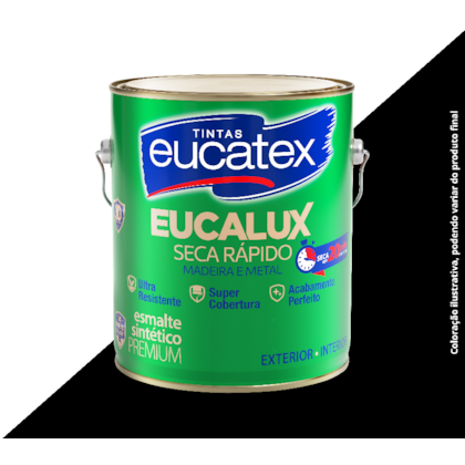 TINTA ESMALTE EUCATEX BASE SOLVENTE FOSCO 3,6 L