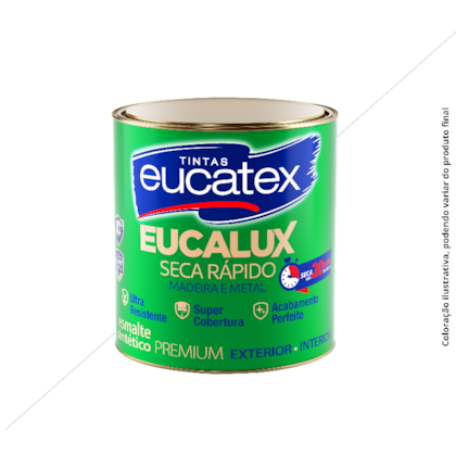 TINTA ESMALTE EUCATEX BASE SOLVENTE FOSCO 900ML