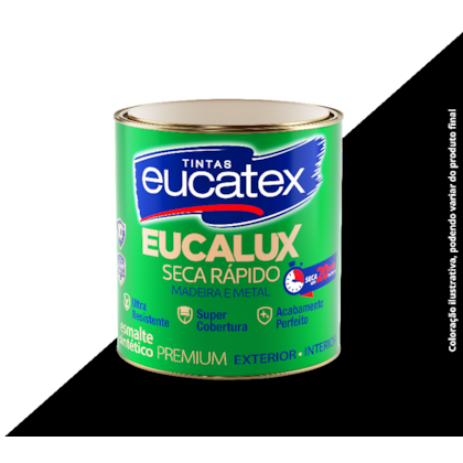 TINTA ESMALTE EUCATEX BASE SOLVENTE FOSCO 900ML